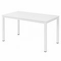 Moderner B¨¹roschreibtisch aus Holz und Stahl, 120x60x75cm, Wei?