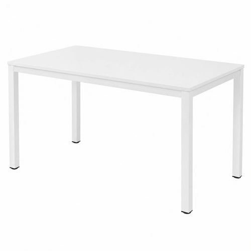 Büroschreibtisch aus Holzwerkstoff und Stahl, weiß, 120 × 60 × 75 cm