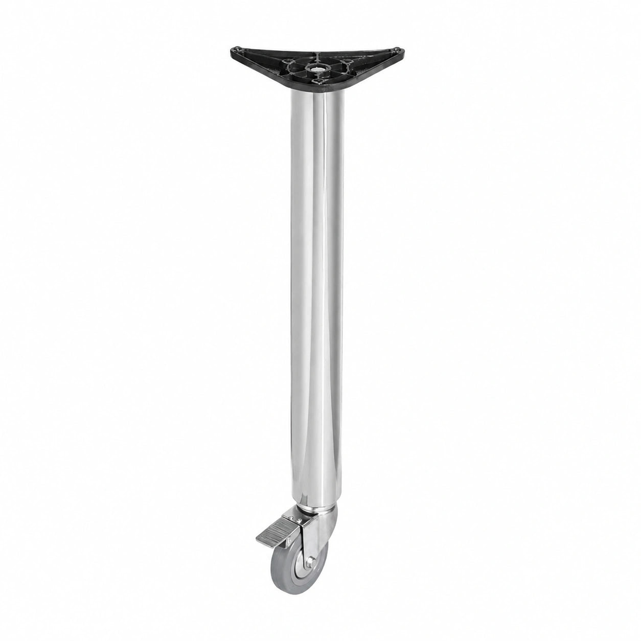 H?henverstellbarer Stahl-Standfu? mit Rollen und Bremse f¨¹r B¨¹ro- und K¨¹chentische