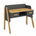VitaliSpa Malia Computertisch, Grau, 97 x 51 cm, ideal f¨¹r Home-Office