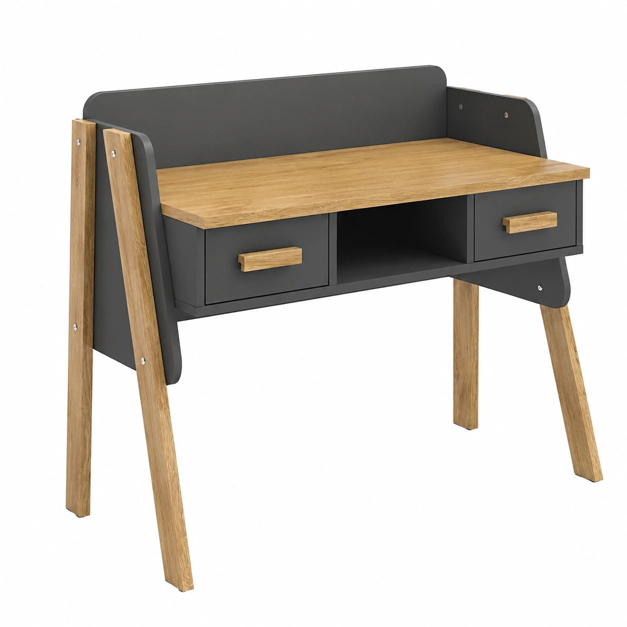 VitaliSpa Malia Computertisch, Grau, 97 x 51 cm, ideal f¨¹r Home-Office