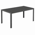 Gro?er Aluminium Esstisch f¨¹r den Garten mit WPC Platte, Modell Milos, 150x90 cm