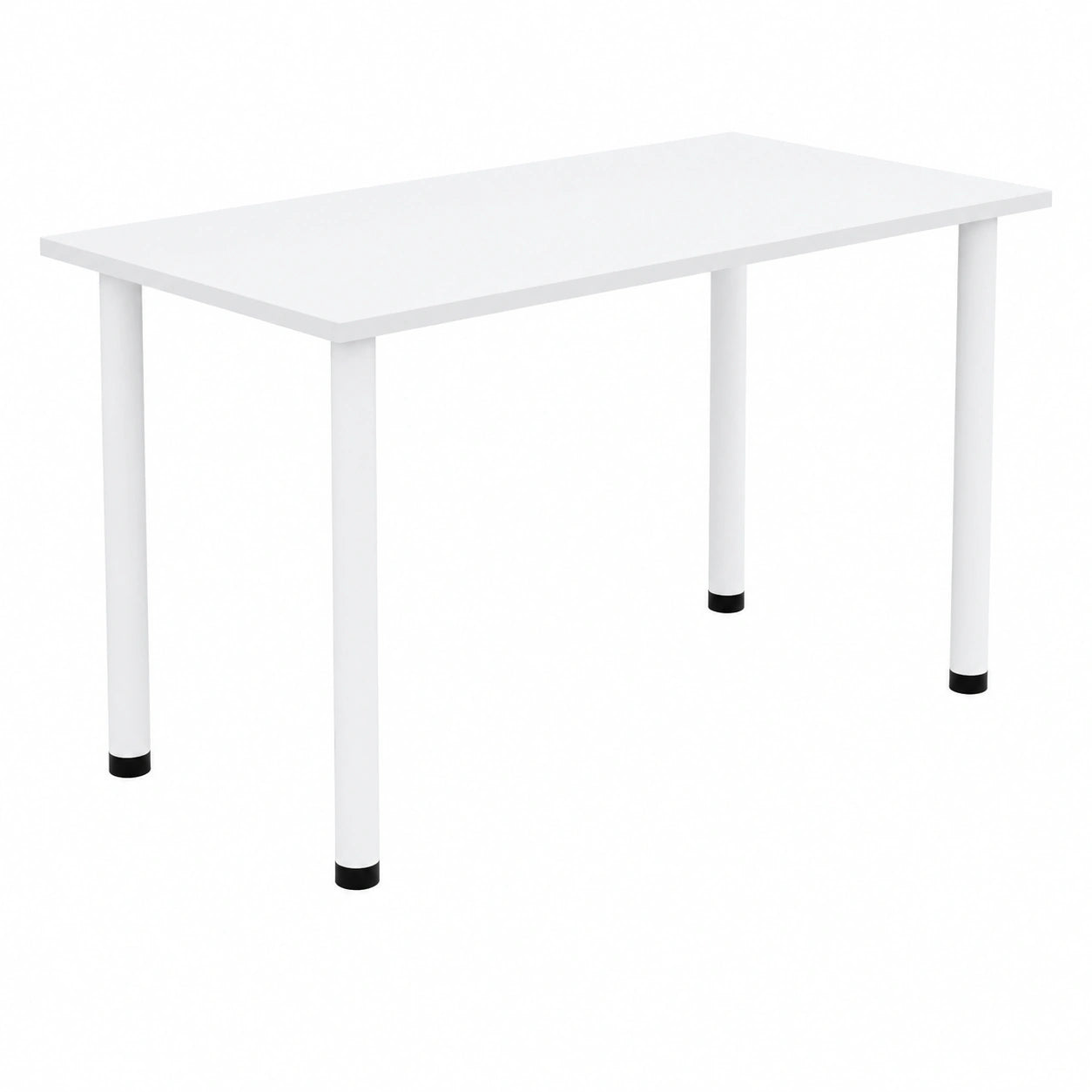 Esszimmertisch 100x50 cm mit wei?en Beinen, Multifunktionaler K¨¹chentisch