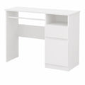 Moderner Schreibtisch Porto Rechts Wei? mit Schublade und Schrank