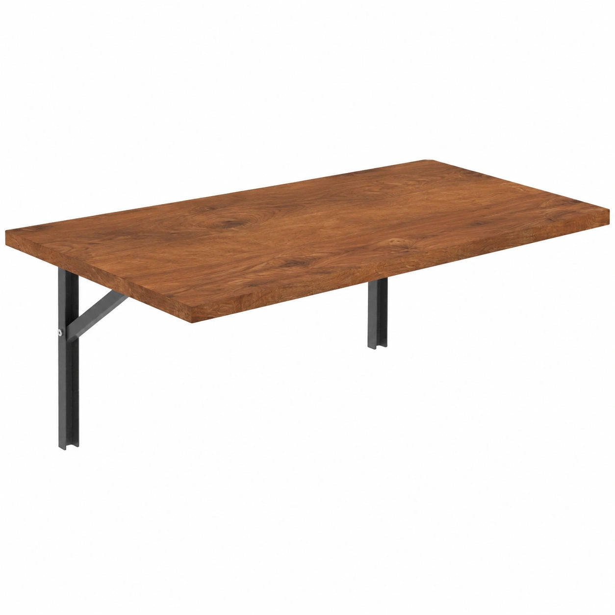 AKKE Wandklapptisch, platzsparender Ess- oder Arbeitstisch, 70x40cm, Antikeiche