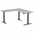 Elektrisch H?henverstellbarer Eckschreibtisch 180x170 cm mit Speicherfunktion