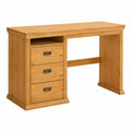 Landhausstil Schreibtisch aus Kiefernholz, gelaugt/ge?lt, mit 3 Schubladen, 129x48x76 cm