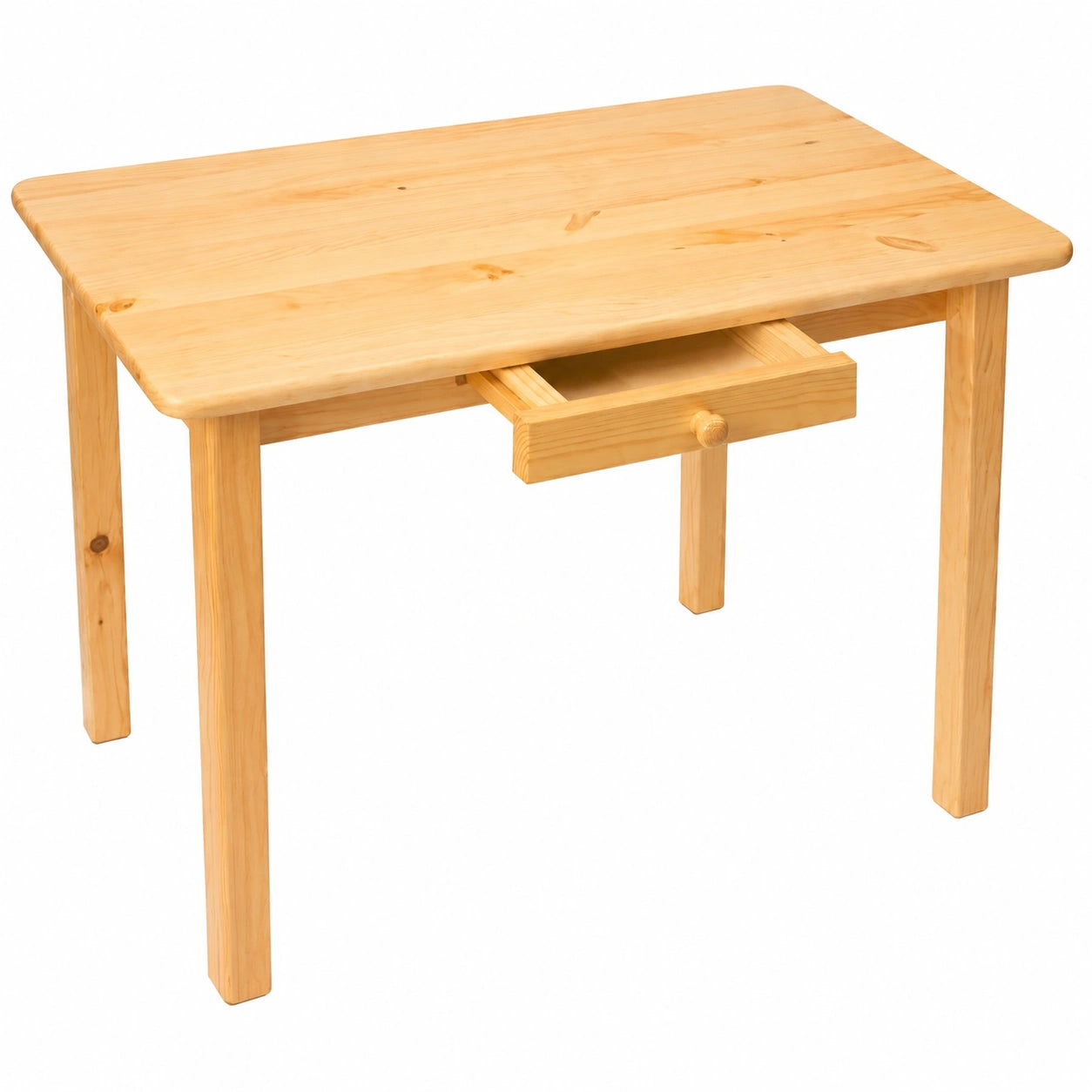 Massiver Kiefernholz-Esstisch mit integrierter Schublade, Magnetisch, in verschiedenen Gr??en