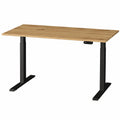 Elektrisch h?henverstellbarer Schreibtisch mit OLED-Touchpanel, Artisan Eiche & Schwarz, 2-stufiges Gestell 130 x 80 cm