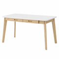 Moderner Schreibtisch aus Holz mit Schubladen, 120 cm - Wei?, Ideal f¨¹r Heimb¨¹ro