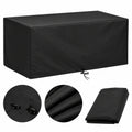 Wasserdichte Schutzh¨¹lle f¨¹r Gartentisch 160x140cm, UV-best?ndig, winddicht, schwarz