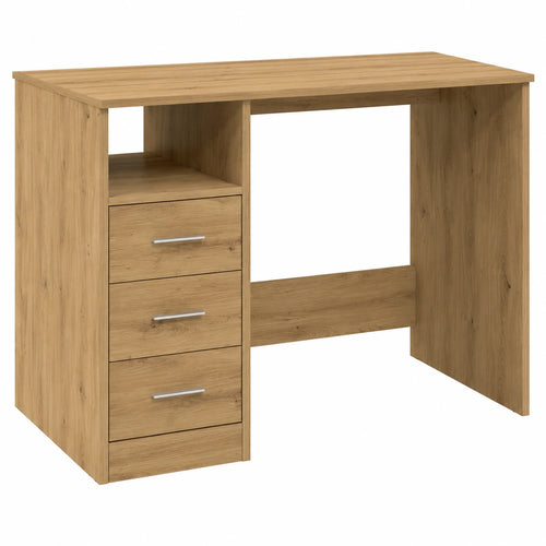 Büroschreibtisch in Artisan-Eiche mit 3 Schubladen, 102 × 50 × 76 cm