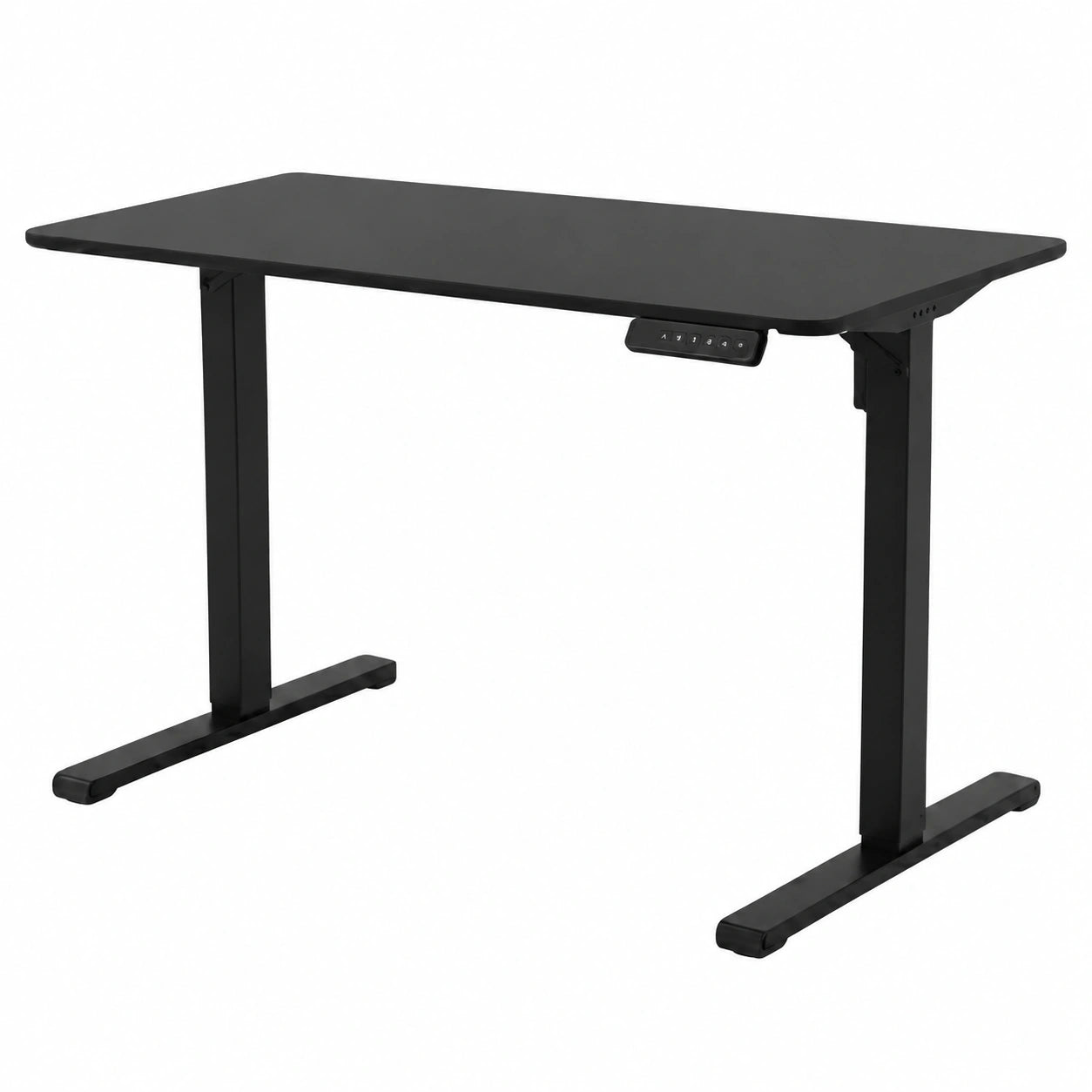 Elektrisch H?henverstellbarer Schreibtisch 100x60 cm mit Memory-Funktion, Ergonomischer Steh-Sitz Computertisch in Schwarz