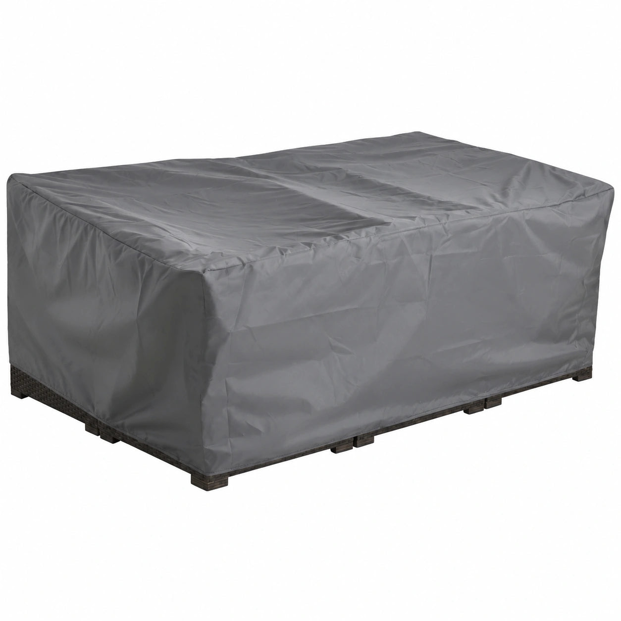 Wetterfeste Abdeckung f¨¹r Gartenm?bel 144x146x90 cm, UV- und Staubschutz, Schwarz
