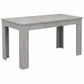 PAZZO DESIGN Moderner ausziehbarer Esstisch Luisita in Zementgrau, 120x80x77 cm, Italienisches Design