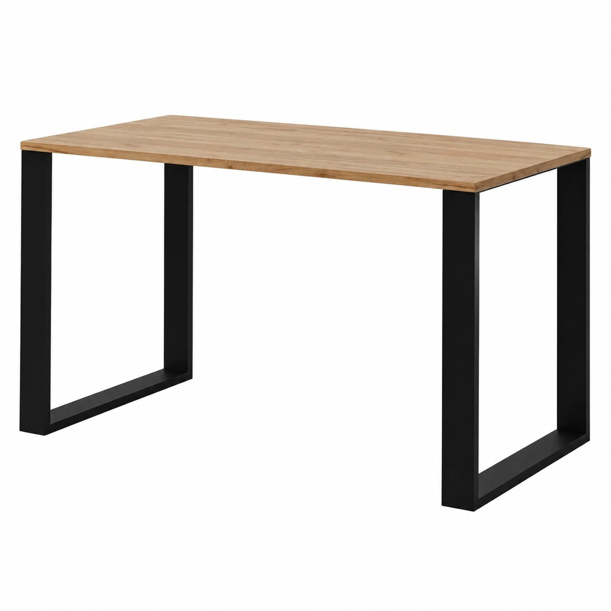 Moderner Esstisch im Loft-Stil mit robusten Metallbeinen, Tischplatte 18 mm, 120x60 cm