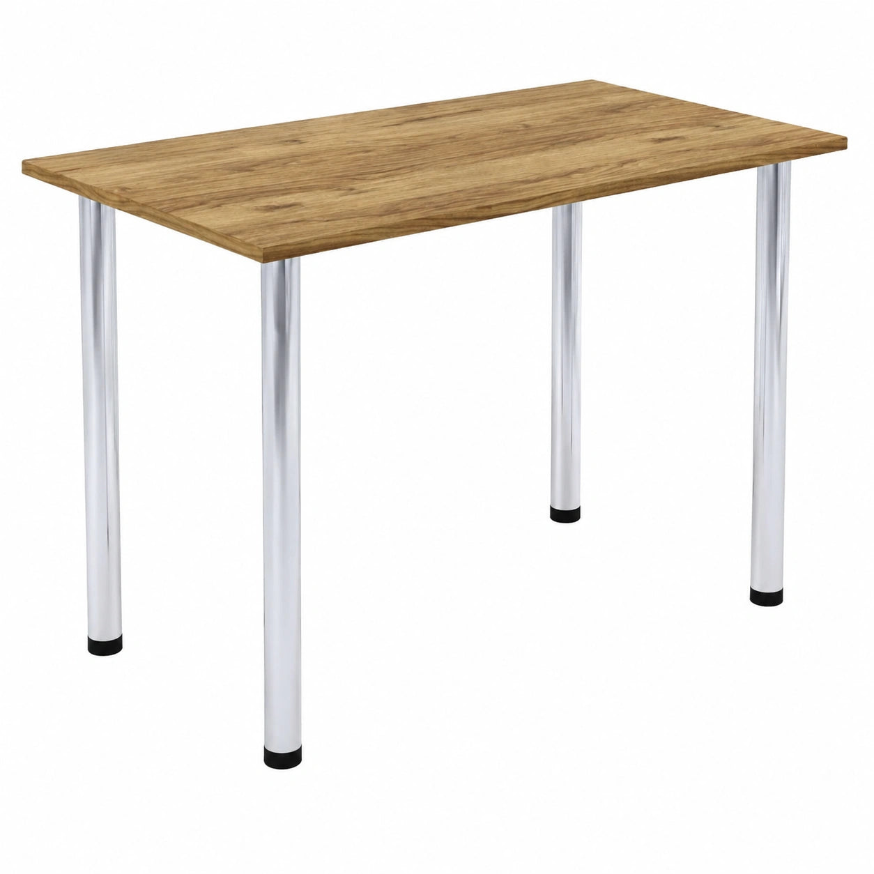 Moderner Esszimmertisch 100x50 cm mit Chrombeinen, vielseitig verwendbar als K¨¹chentisch oder Schreibtisch