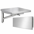 Klappbarer Edelstahltisch zur Wandmontage - Platzsparende L?sung f¨¹r K¨¹che und Waschk¨¹che, Robustes Design (60x40 cm)